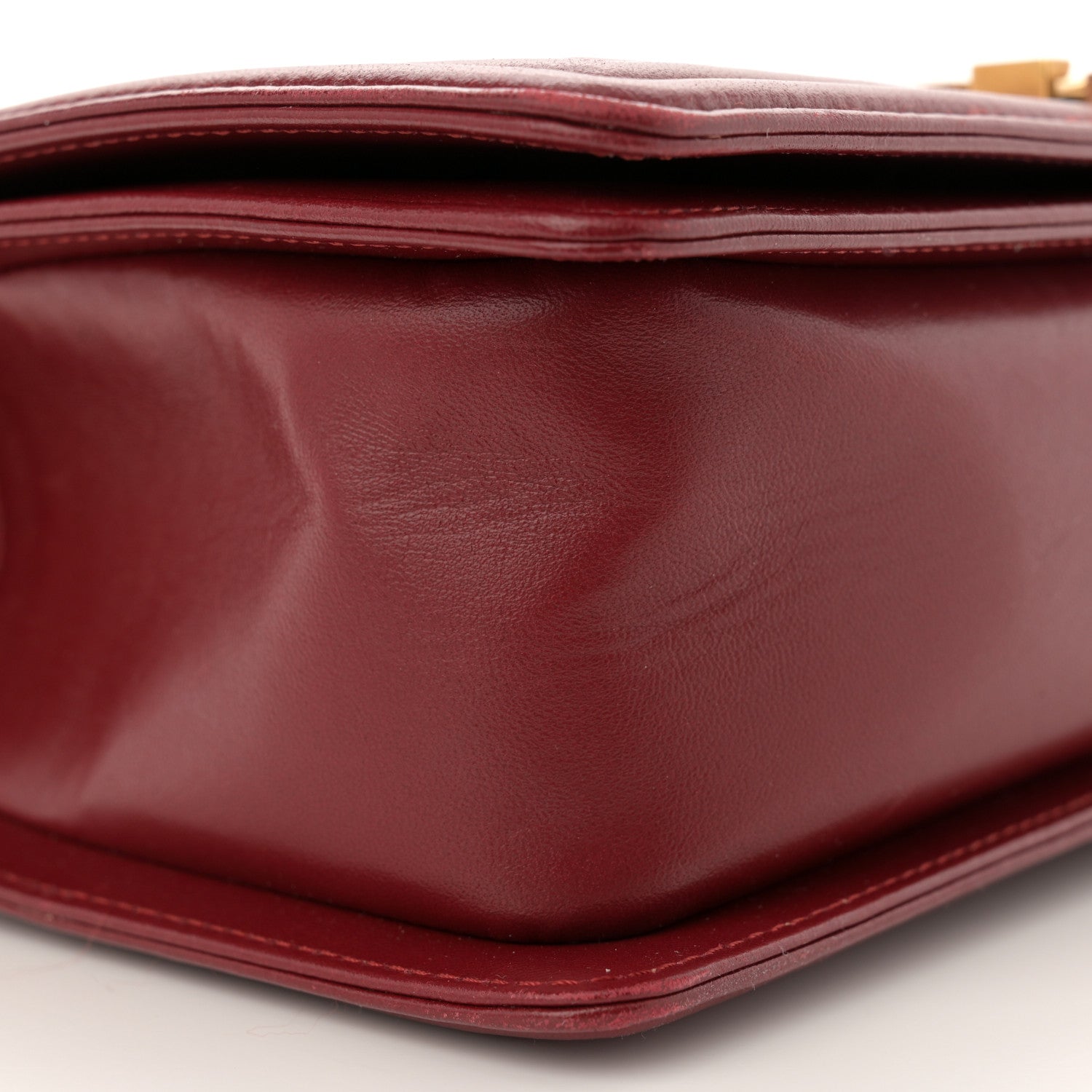 Chanel Lambskin Quilted Medium Boy Flap Dark Red 9 of 15