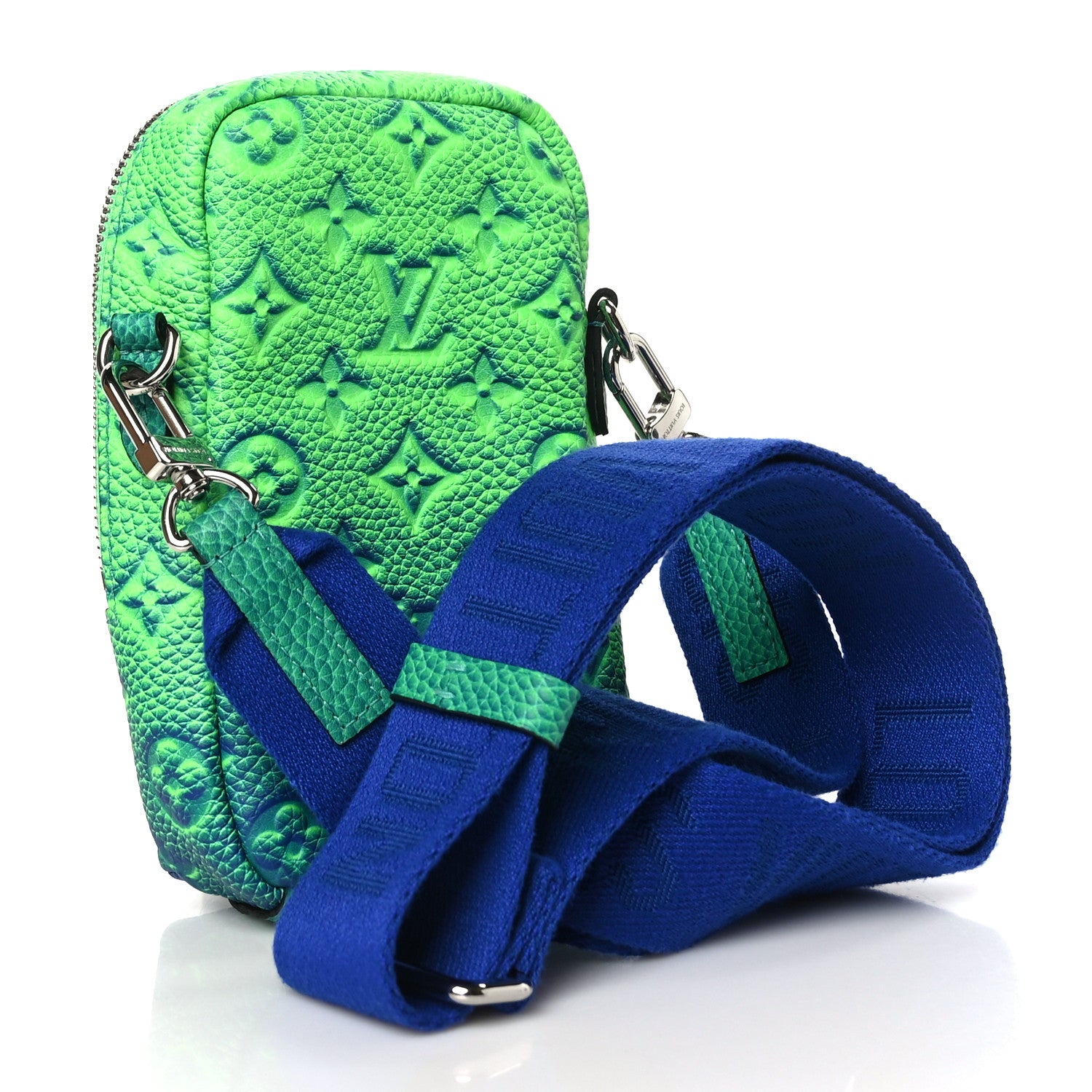 Louis Vuitton Taurillon Illusion Double Phone Case Bleu Vert 3 of 8