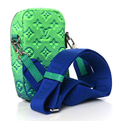 Louis Vuitton Taurillon Illusion Double Phone Case Bleu Vert 3 of 8