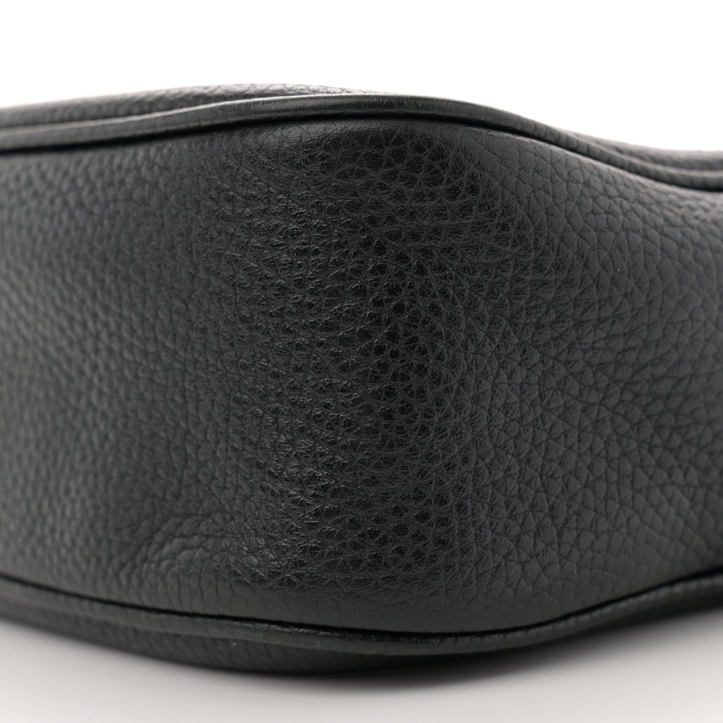 Pebbled Calfskin Small Soho Disco Bag Black