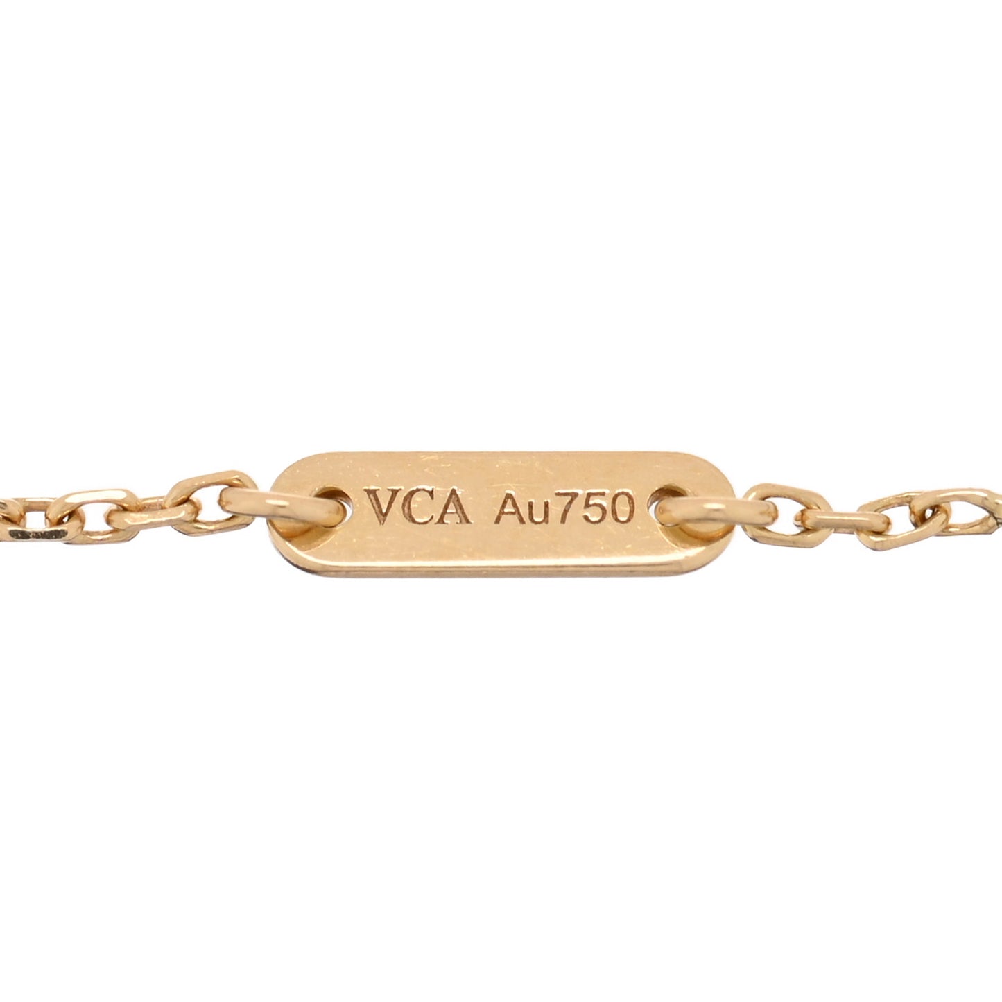 18K Yellow Gold Mother of Pearl Sweet Alhambra Bracelet