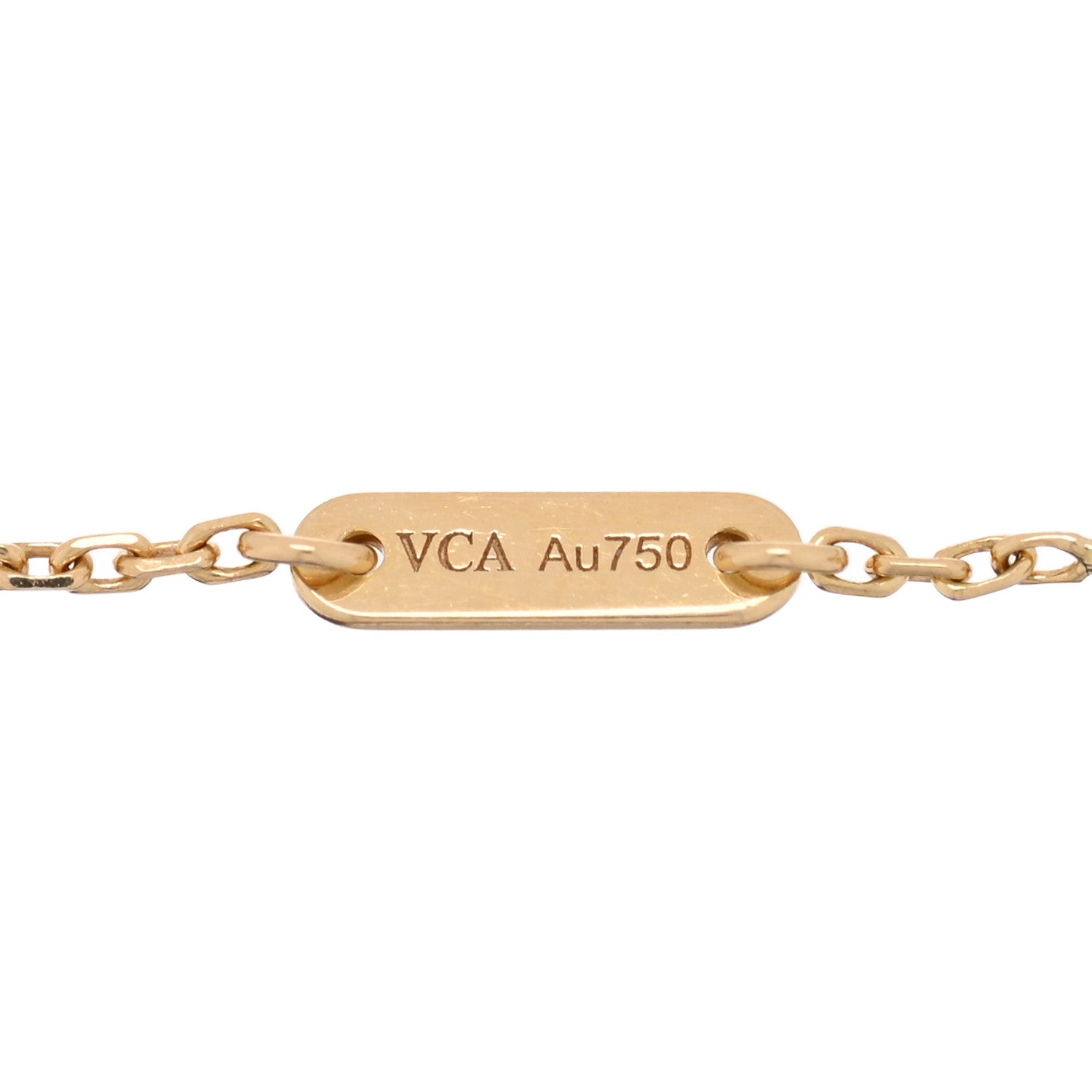 Van Cleef & Arpels 18K Yellow Gold Mother of Pearl Sweet Alhambra Bracelet 3 of 3
