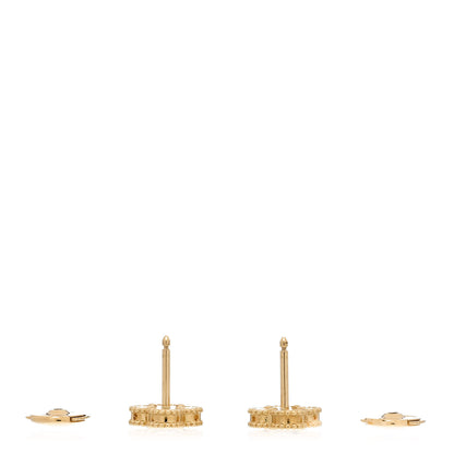 Van Cleef & Arpels 18K Yellow Gold Black Onyx Sweet Alhambra Earrings 3 of 5