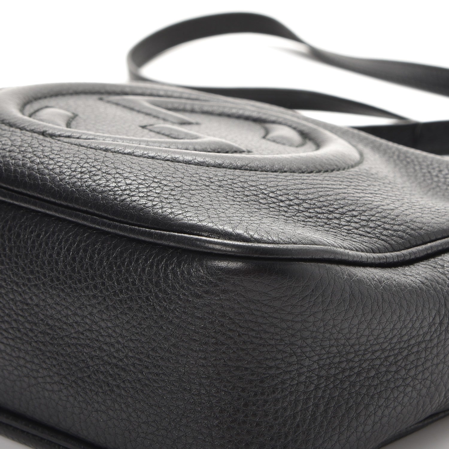 Gucci Pebbled Calfskin Small Soho Disco Bag Black 12 of 13