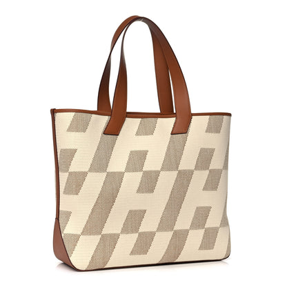 Hermes Swift H Canvas Cabas H En Biais 40 Ecru Naturel Gold 2 of 13