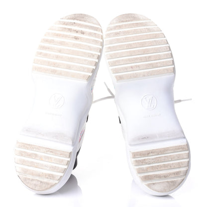 Louis Vuitton Flower Printed Calfskin Monogram LV Archlight Sneakers 37 Black Rose 7 of 10