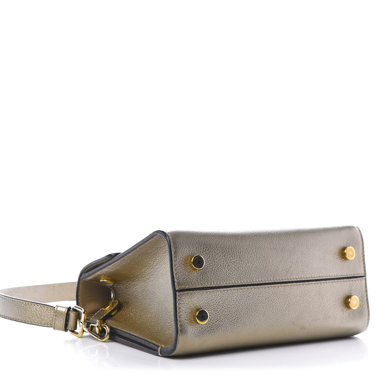 Christian Dior Metallic Grained Calfskin Mini Diorever Flap Bronze 5 of 14