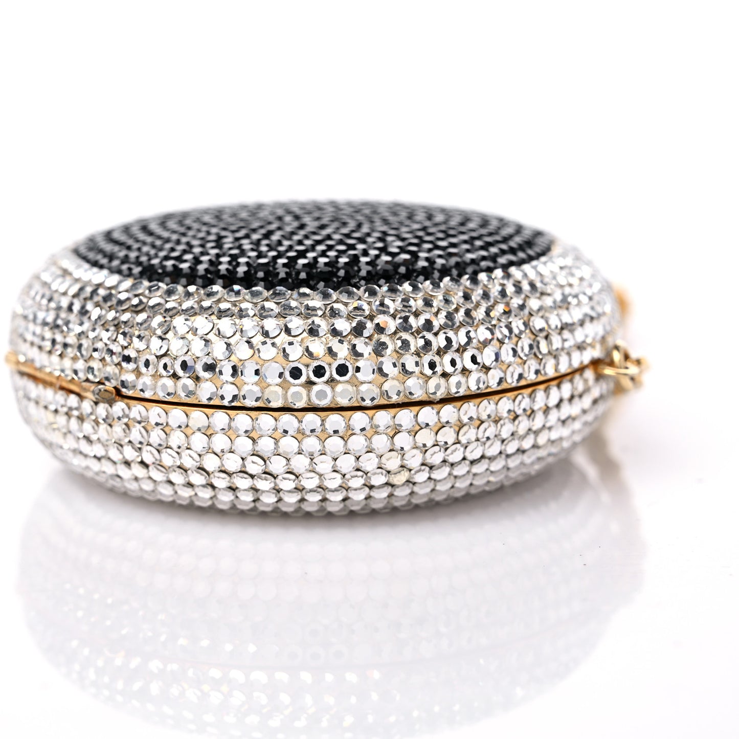 Swarovski Crystal Clutch Silver Black