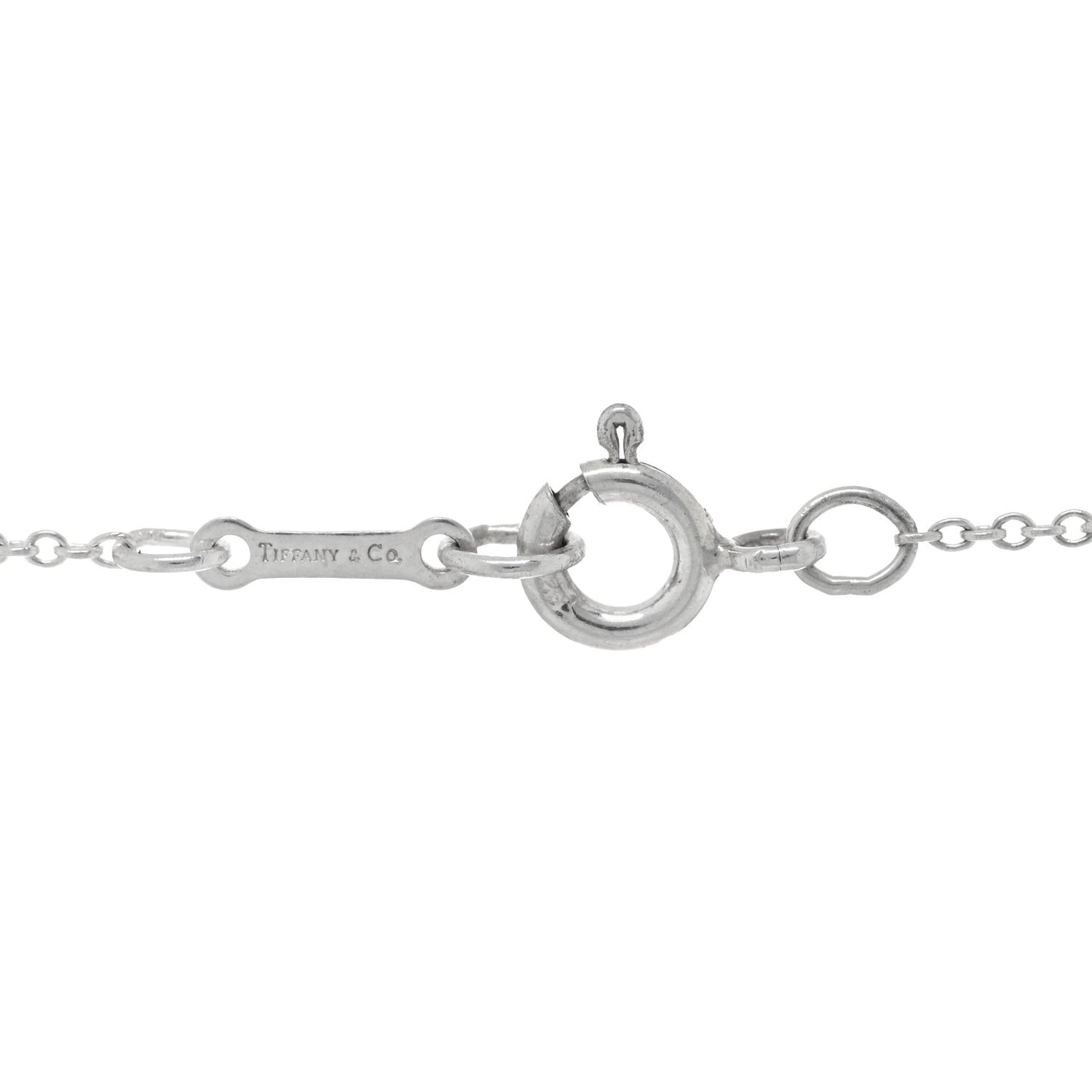 Sterling Silver 19mm Elsa Peretti Bean Pendant Necklace