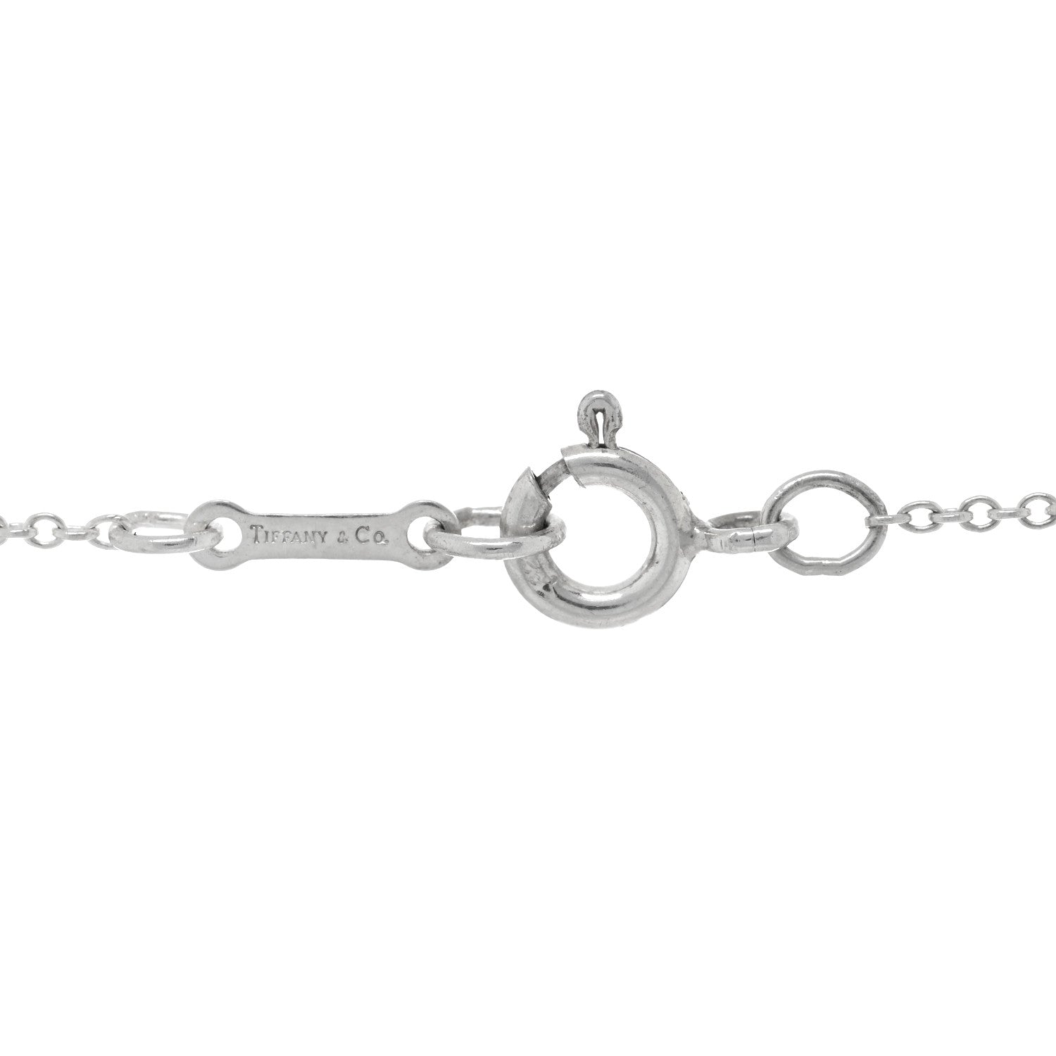 Tiffany Sterling Silver 19mm Elsa Peretti Bean Pendant Necklace 4 of 4