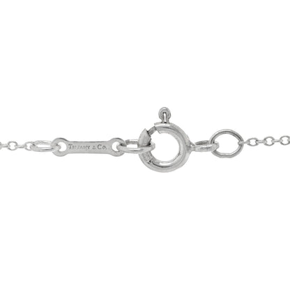 Tiffany Sterling Silver 19mm Elsa Peretti Bean Pendant Necklace 4 of 4