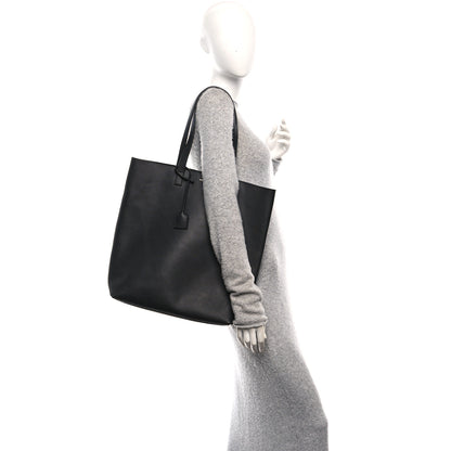 Saint Laurent Calfskin Bold Shopping Tote Black 2 of 9
