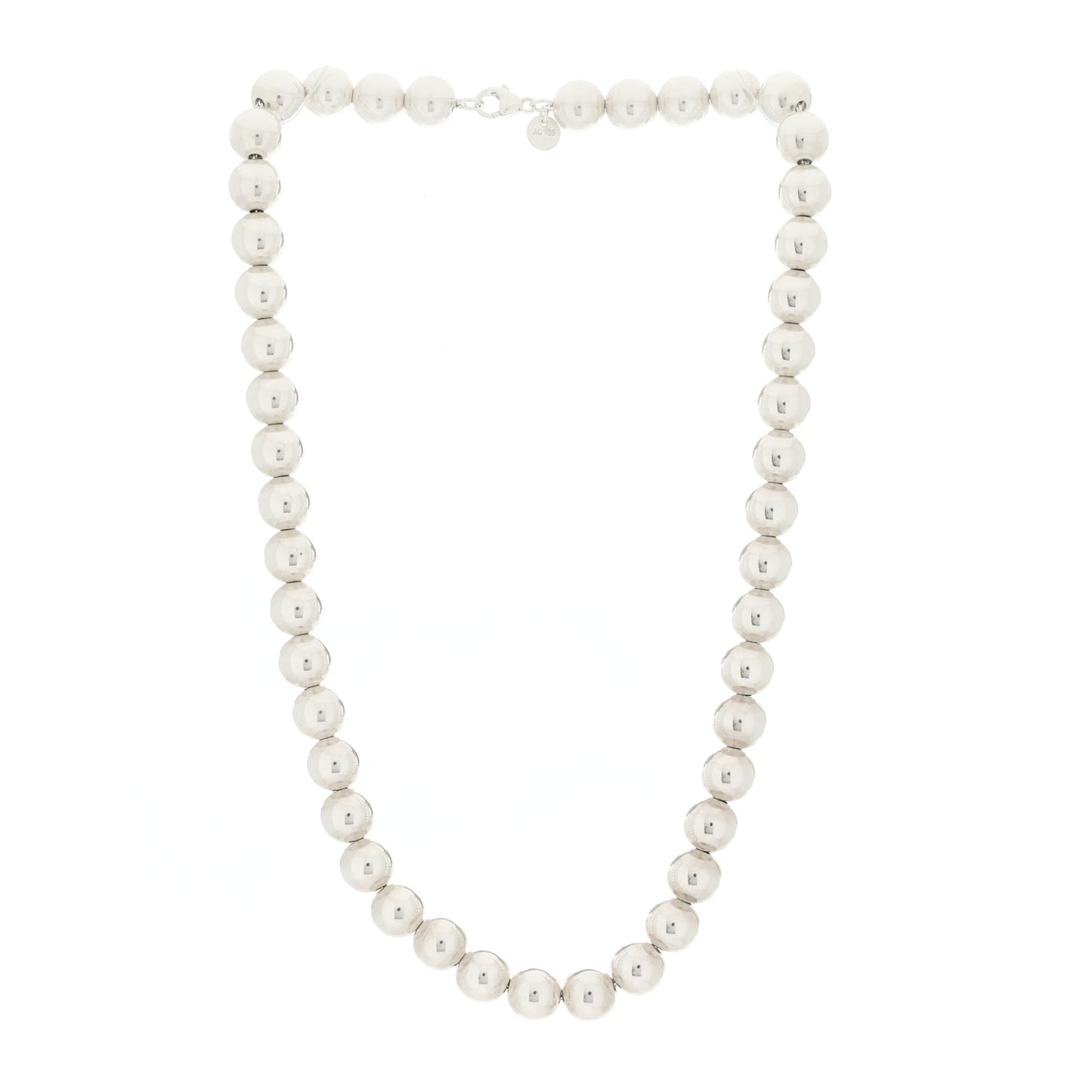 Sterling Silver 10mm Hardwear Ball Necklace