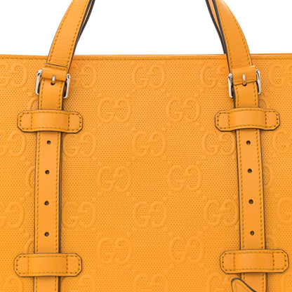 Gucci Calfskin GG Tennis Embossed Tote Bag Crop 8 of 13