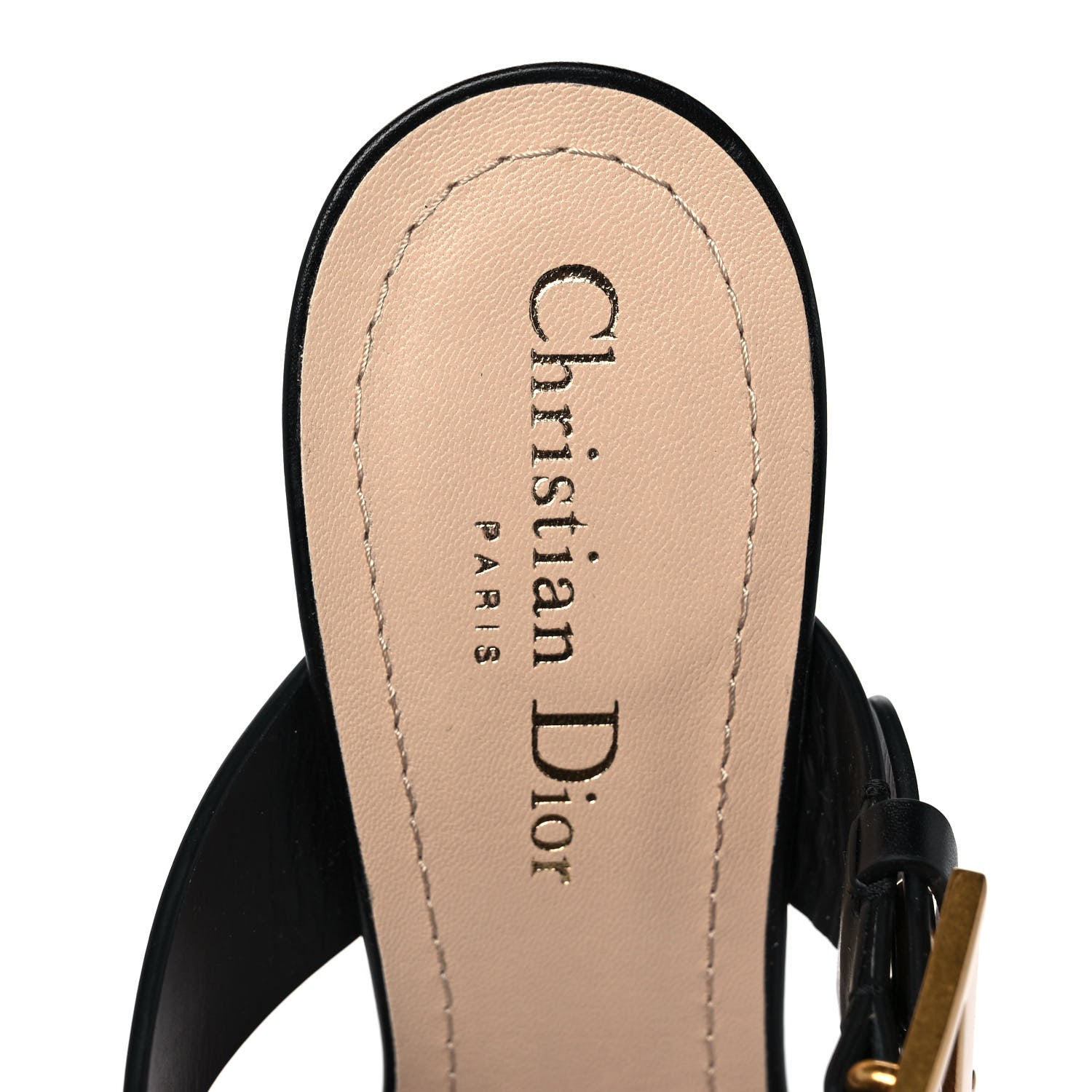 Christian Dior Technical Fabric Calfskin D-Dior 65mm Mules 37.5 Black 7 of 9