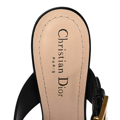 Christian Dior Technical Fabric Calfskin D-Dior 65mm Mules 37.5 Black 7 of 9
