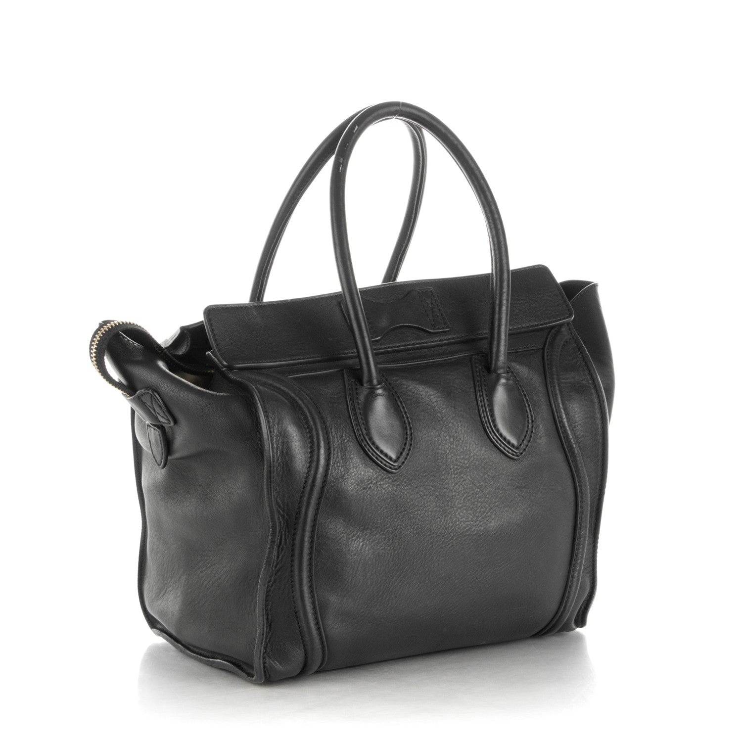 Celine Smooth Calfskin Mini Luggage Black 3 of 8