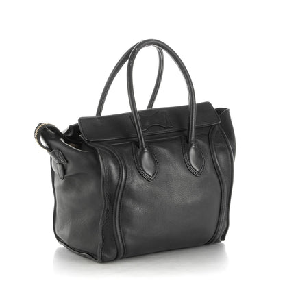Celine Smooth Calfskin Mini Luggage Black 3 of 8