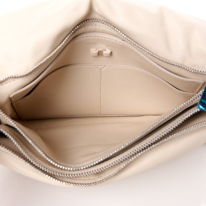 Salvatore Ferragamo Calfskin Small Viva Bow Shoulder Bag Bone 6 of 12