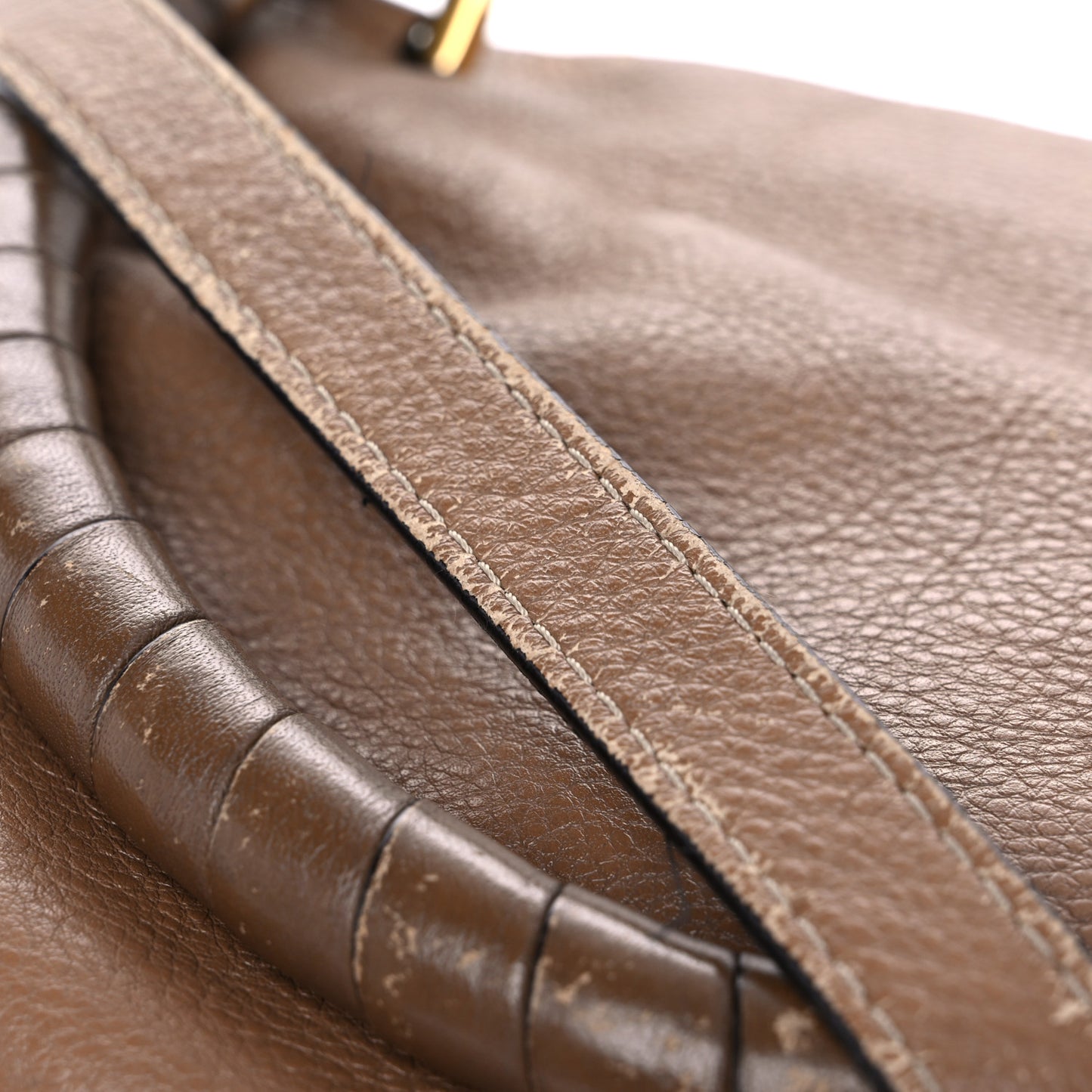 Calfskin Medium Marcie Satchel Nut
