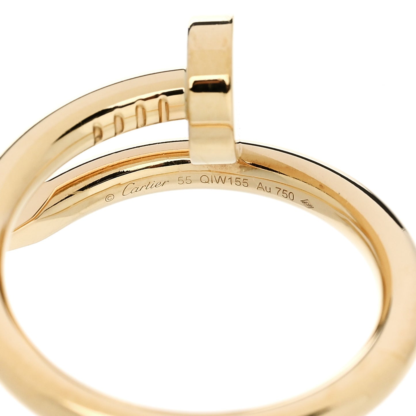 18K Yellow Gold Juste Un Clou Ring 55 7.25