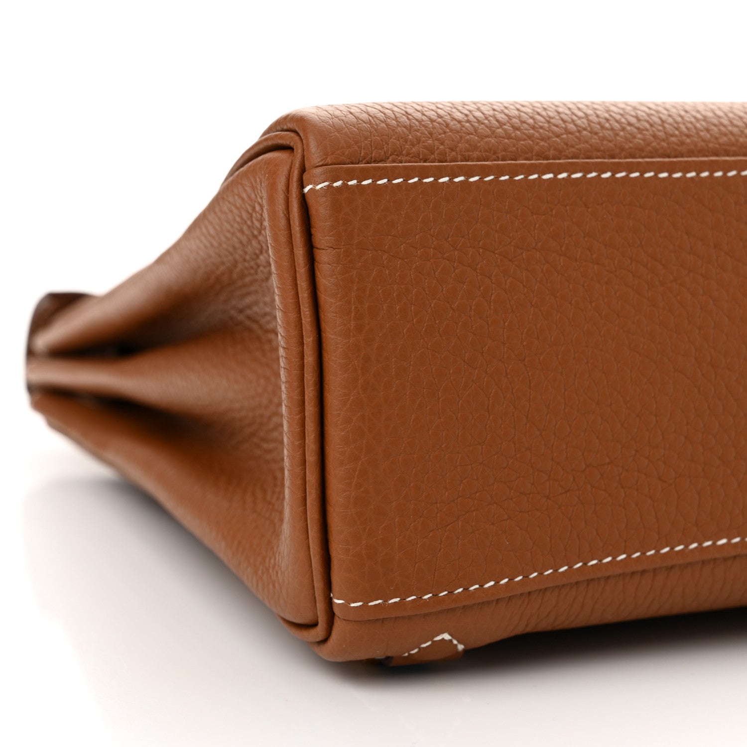 Hermes Taurillon Clemence Kelly Amazone Ado Backpack 22 Gold Bleu Zellige Caramel 9 of 11