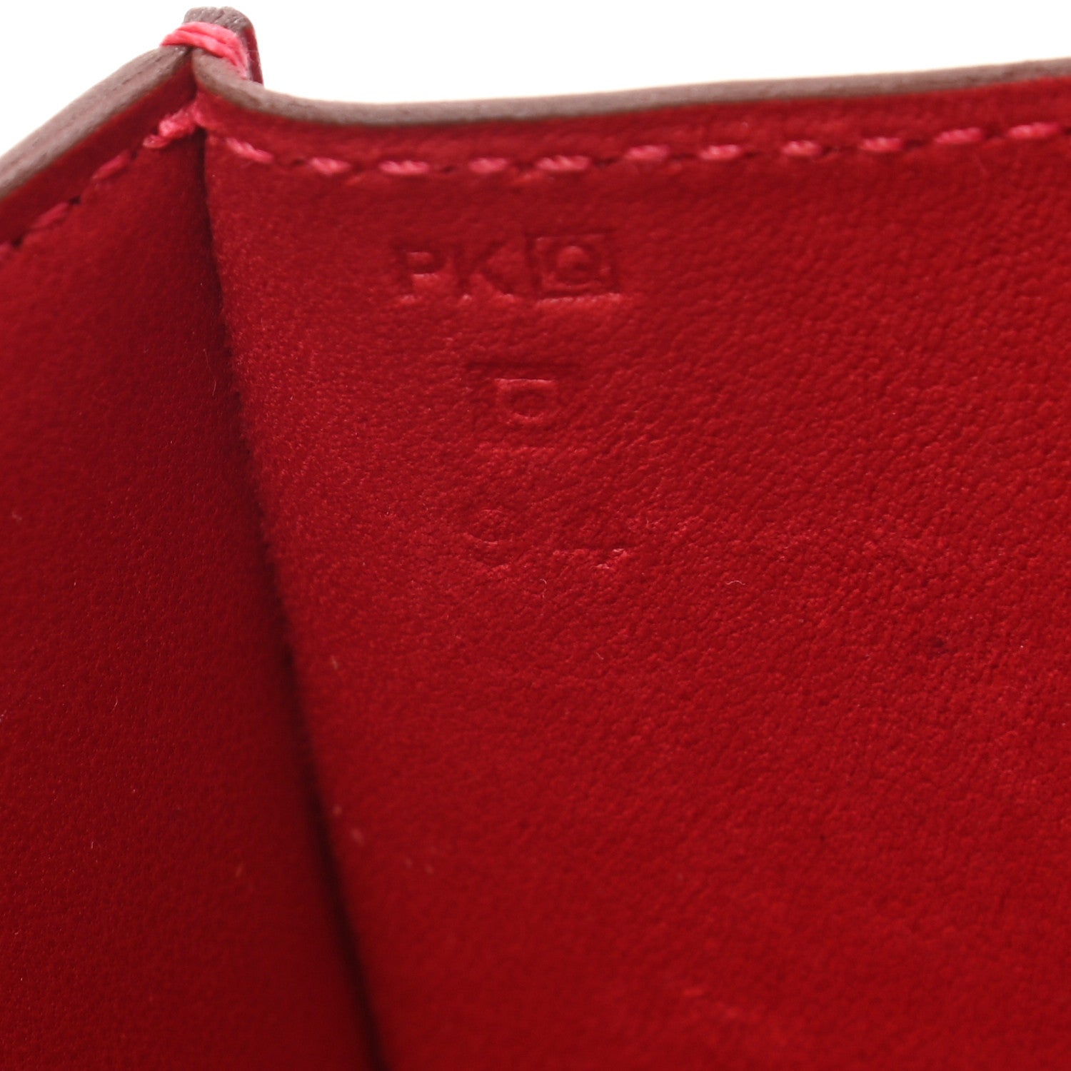 Hermes Tadelakt Egee Clutch Rouge Vif 6 of 7
