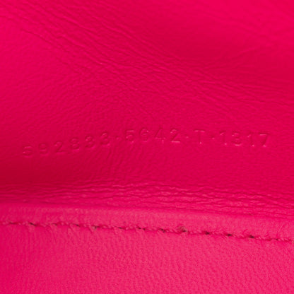 Balenciaga Shiny Box Calfskin Hourglass Top Handle Bag XS Hot Pink 8 of 13
