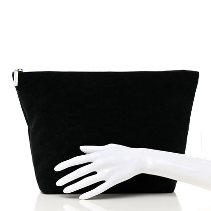 Balenciaga Sponge Fabric BB Monogram Medium Jumbo Pouch Black 2 of 7