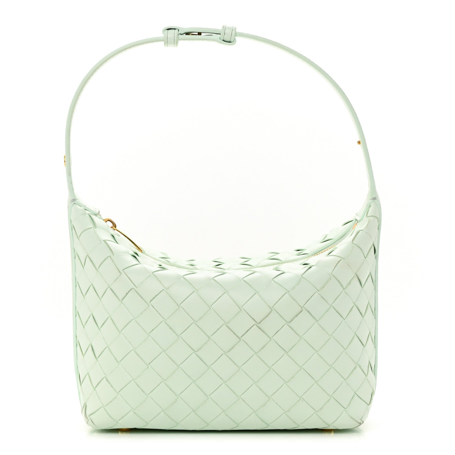 Bottega Veneta Nappa Intrecciato Wallace Shoulder Bag Glacier 1 of 14