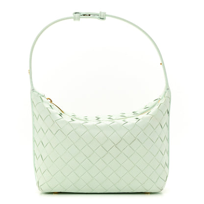 Bottega Veneta Nappa Intrecciato Wallace Shoulder Bag Glacier 1 of 14