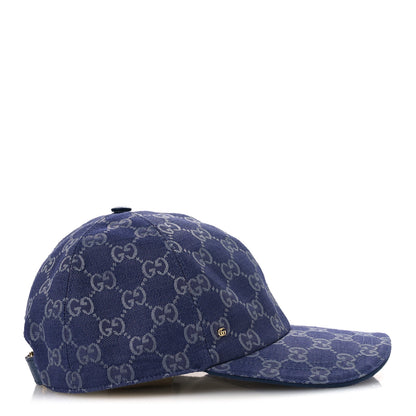 Gucci Monogram New GG Baseball Hat S Blue Grey 5 of 10