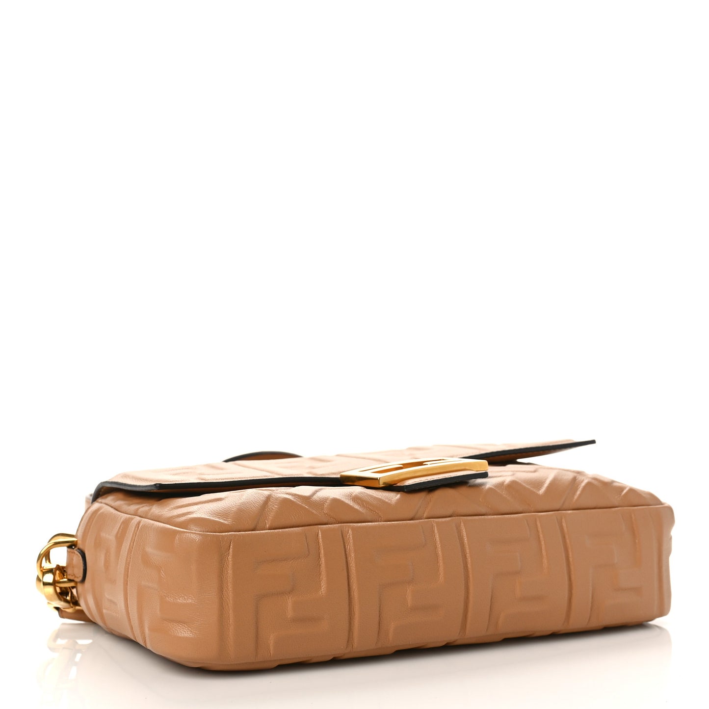 Nappa FF 1974 Embossed Baguette Miele Scuro