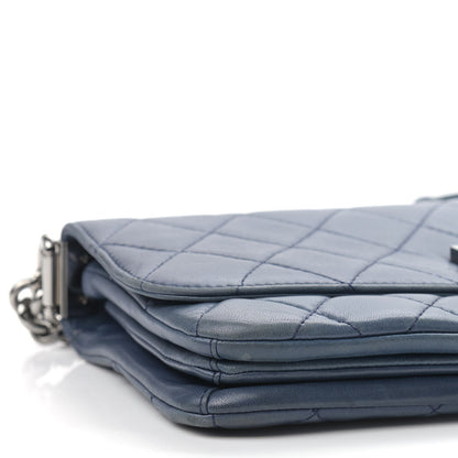 Chanel Lambskin Quilted Soft Boy Flap Blue 8 of 9