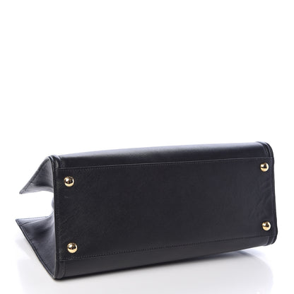 Prada Saffiano Soft Calfskin Tote Black 4 of 10