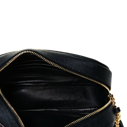 Saint Laurent Grain De Poudre Matelasse Monogram Mini Lou Camera Bag Black 5 of 7