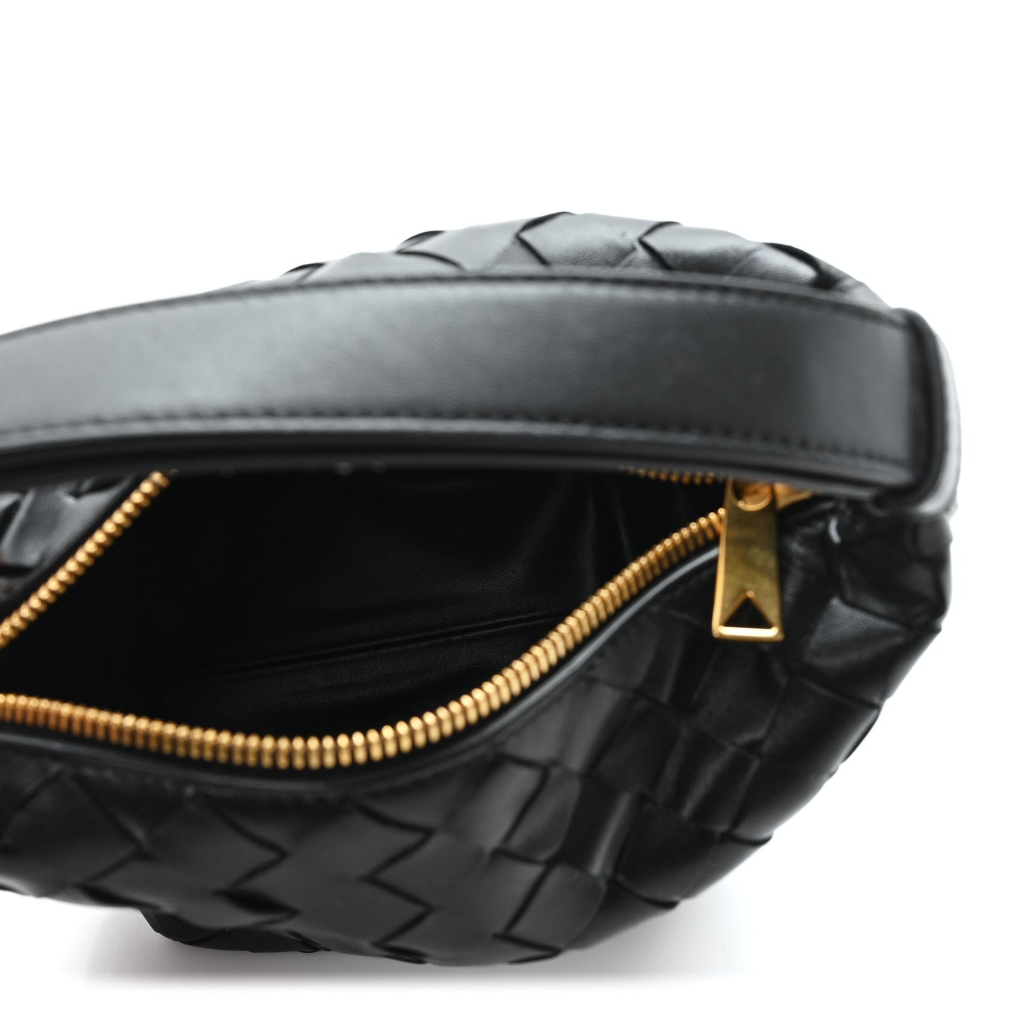 Calfskin Nappa Intrecciato Candy Wallace Black