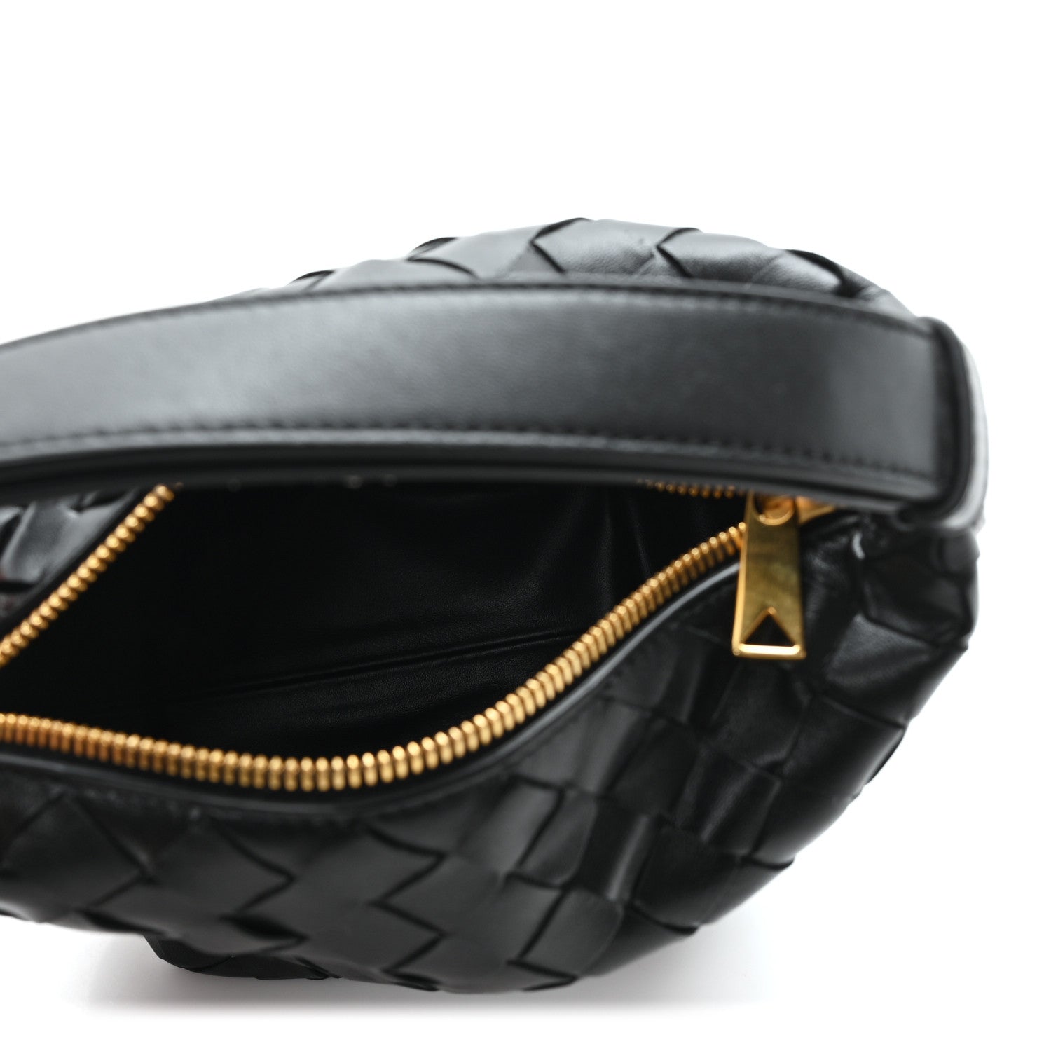 Bottega Veneta Calfskin Nappa Intrecciato Candy Wallace Black 5 of 10