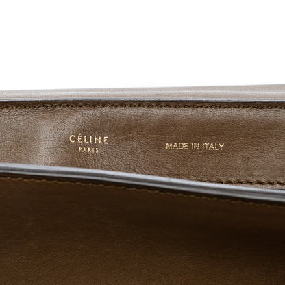Celine Smooth Calfskin Suede Medium Tri-Color Trapeze Vermillion 6 of 12