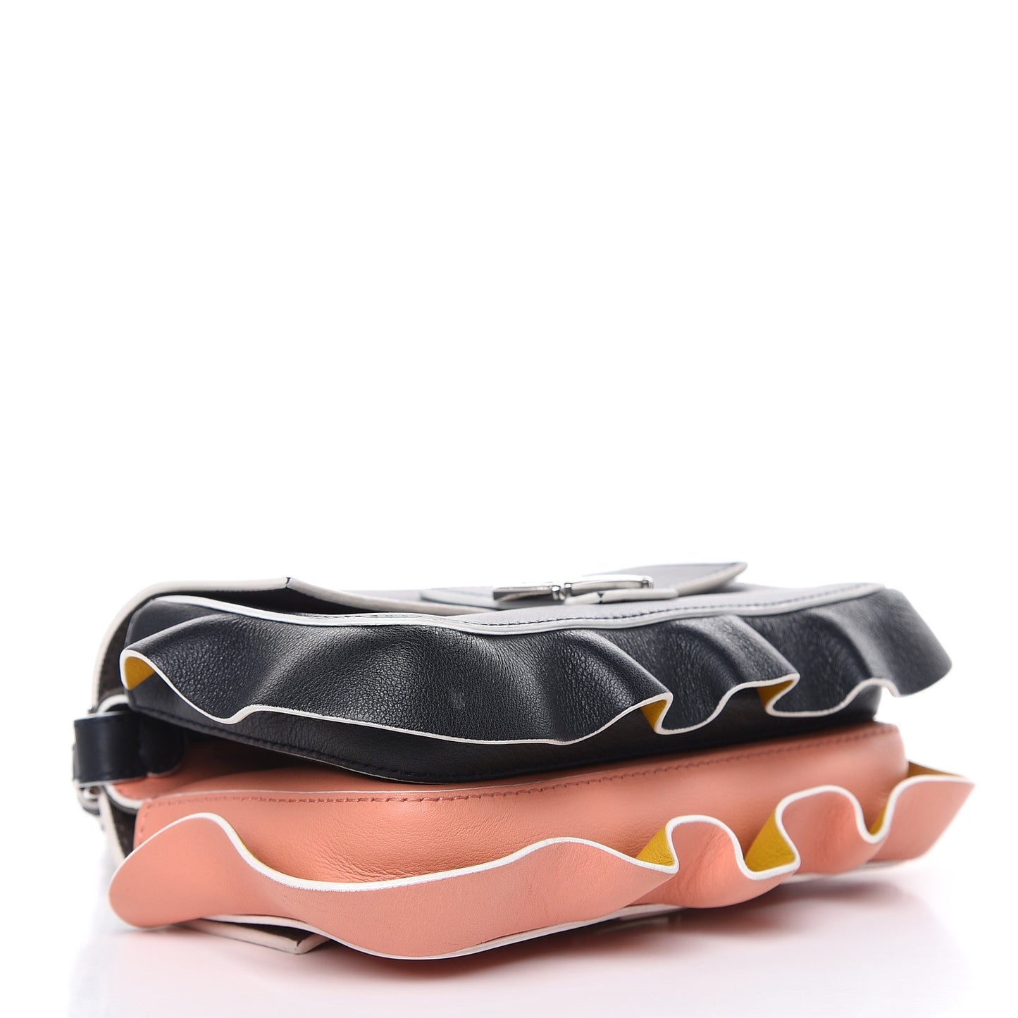 Vitello Dolce Waves Tri-Color Micro Double Baguette Blue Notte Chantilly