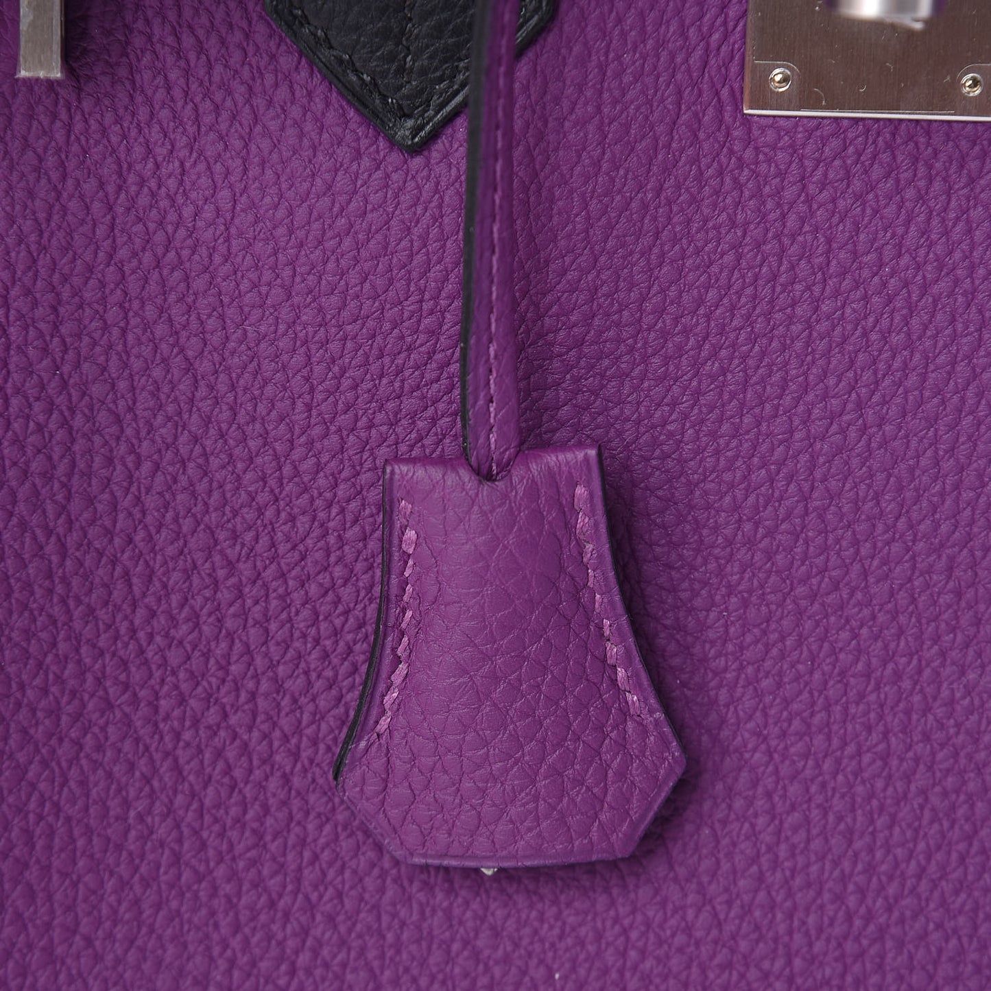 Togo Bi-Color Horseshoe Birkin 30 Anemone Black