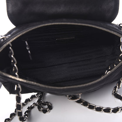 Prada Nylon Tessuto Impuntu Quilted Flap Black 4 of 9