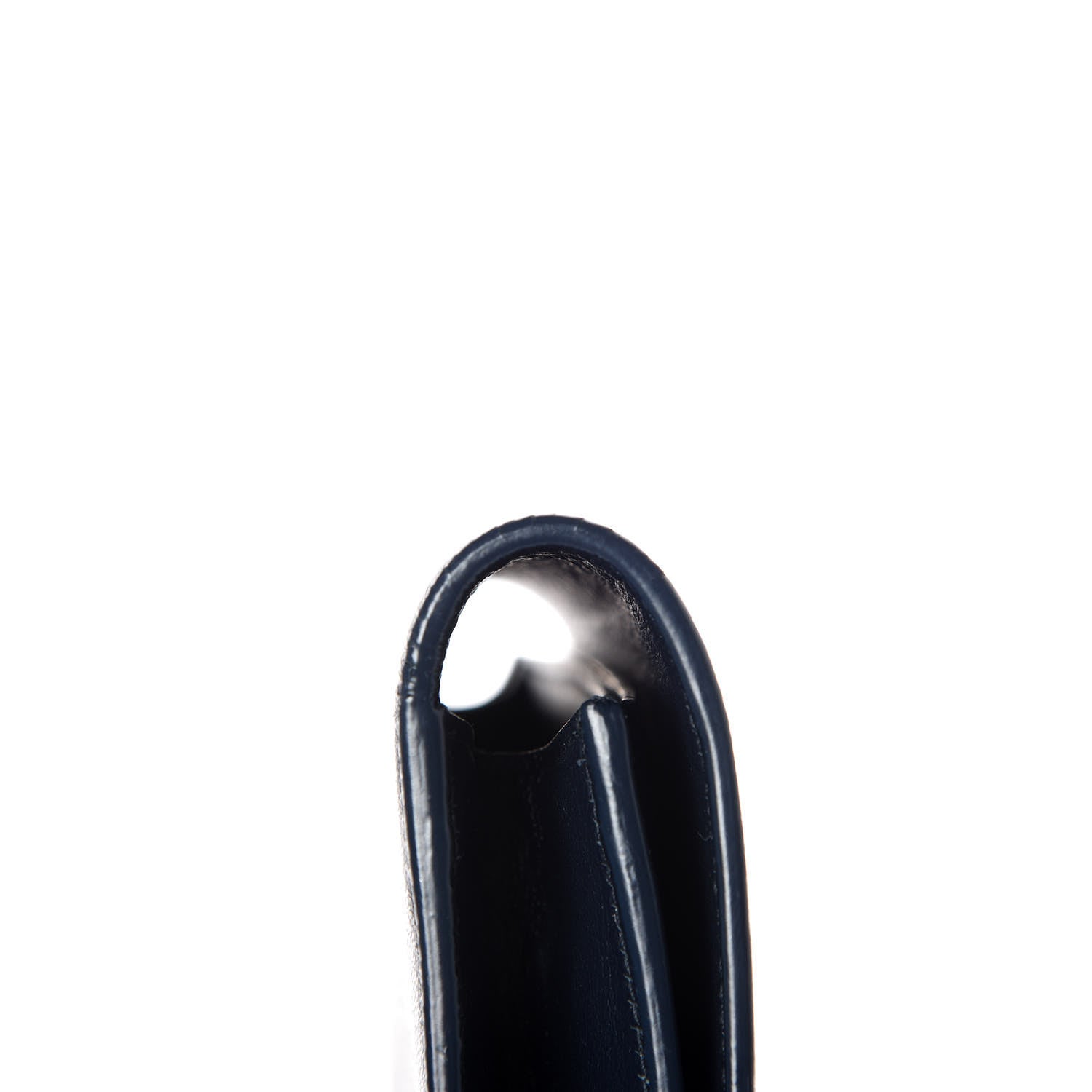 Saint Laurent Calfskin Large Belle De Jour Clutch Deep Marine 9 of 10