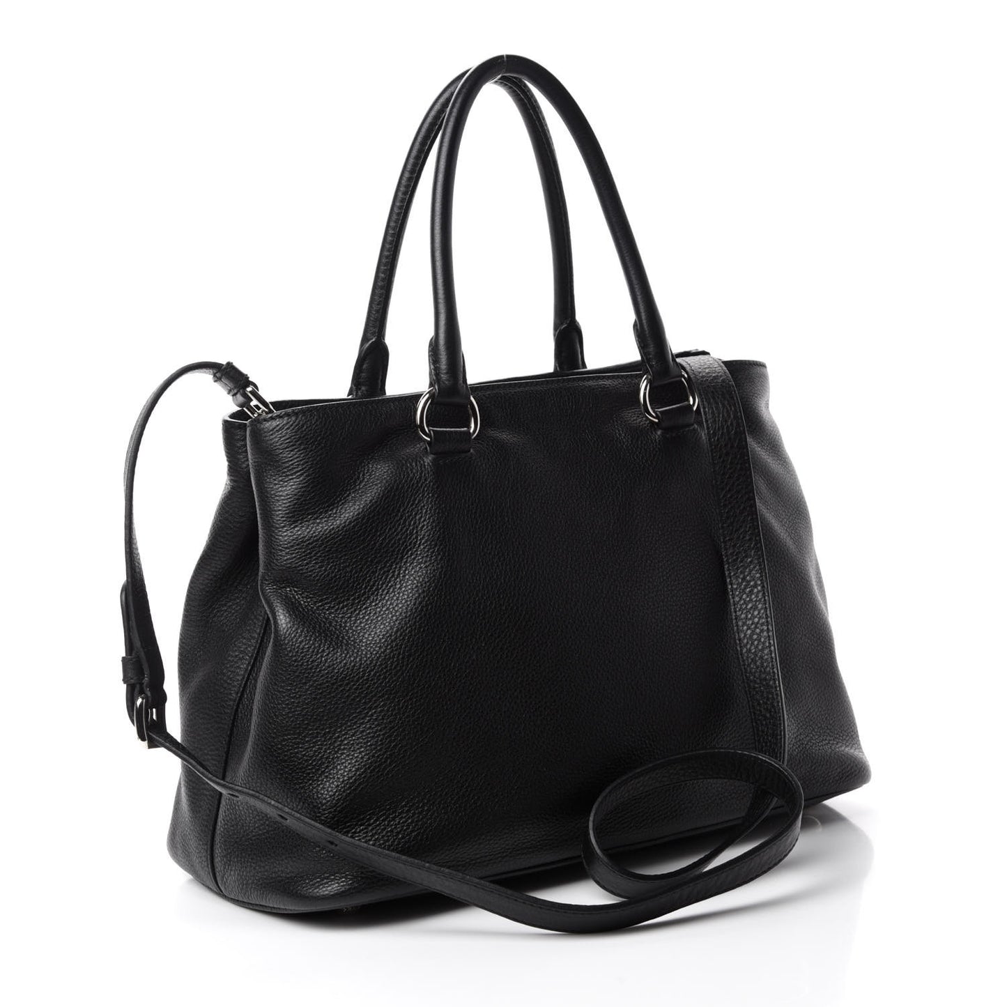 Vitello Daino Tote Black