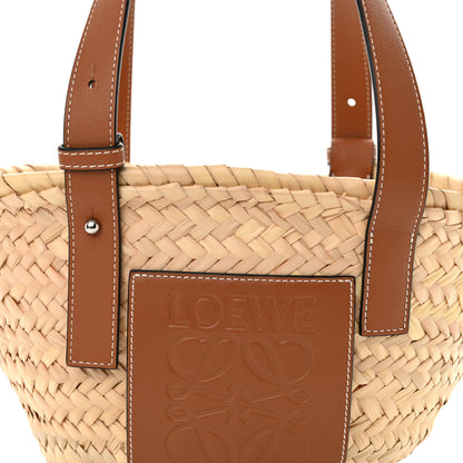 Loewe Raffia Small Basket Tote Bag Natural Tan 8 of 10