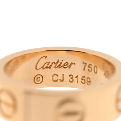 Cartier 18K Yellow Gold 5.5mm LOVE Ring 45 3.25 4 of 5