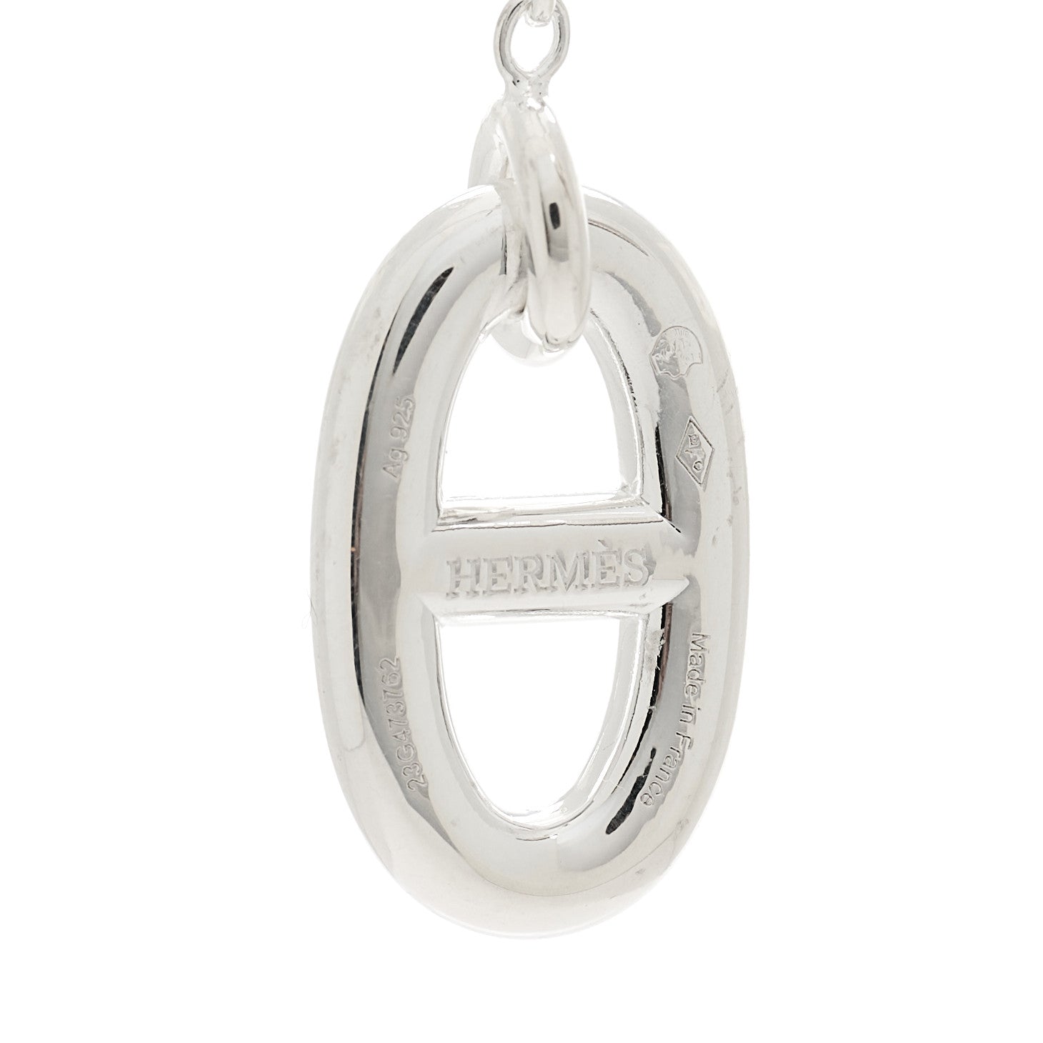 Hermes Sterling Silver Farandole Drop Earrings 4 of 5