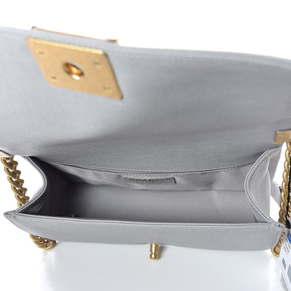 Chanel Caviar Quilted Medium Boy Flap Grey 7 of 10
