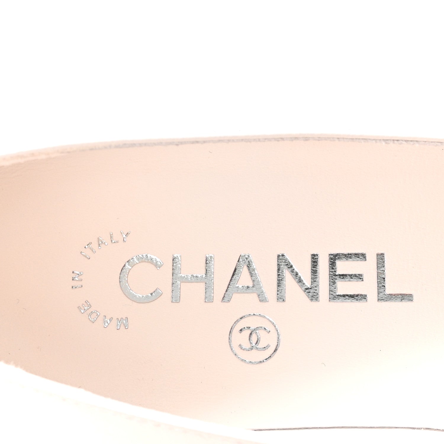 Chanel Shiny Lambskin Grosgrain Pearl Mary Janes Flats 37.5 White Black 8 of 10