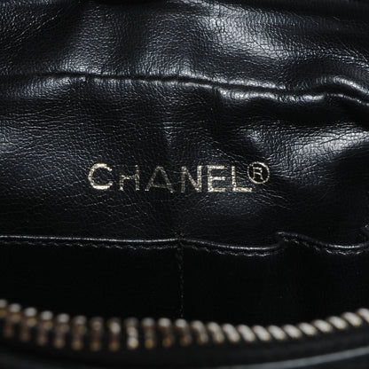 Chanel Lambskin Coated Canvas Vertical Quilted Camera Bag Black 7 of 7